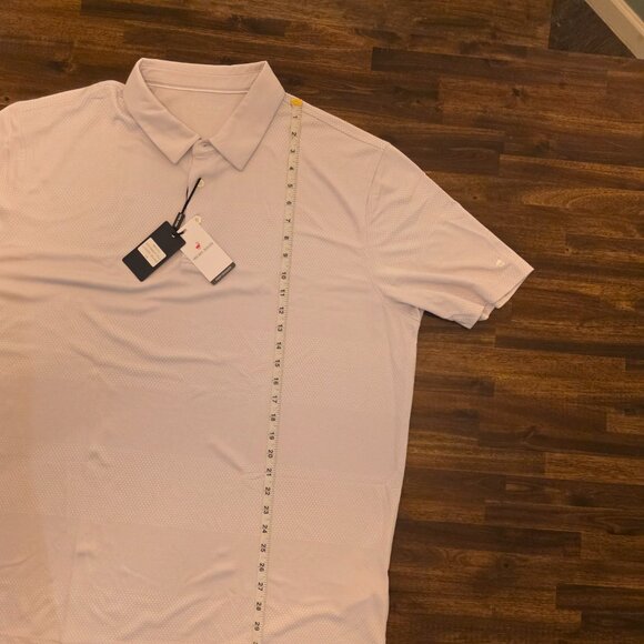 Michel Rouen Men's Performance Polo Shirt 2XL Lavender Heather Golf MRPS034 - Picture 3 of 5